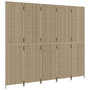 Voir la diapositive 4 : VIDAXL Cloison de separation 5 panneaux beige resine tressee