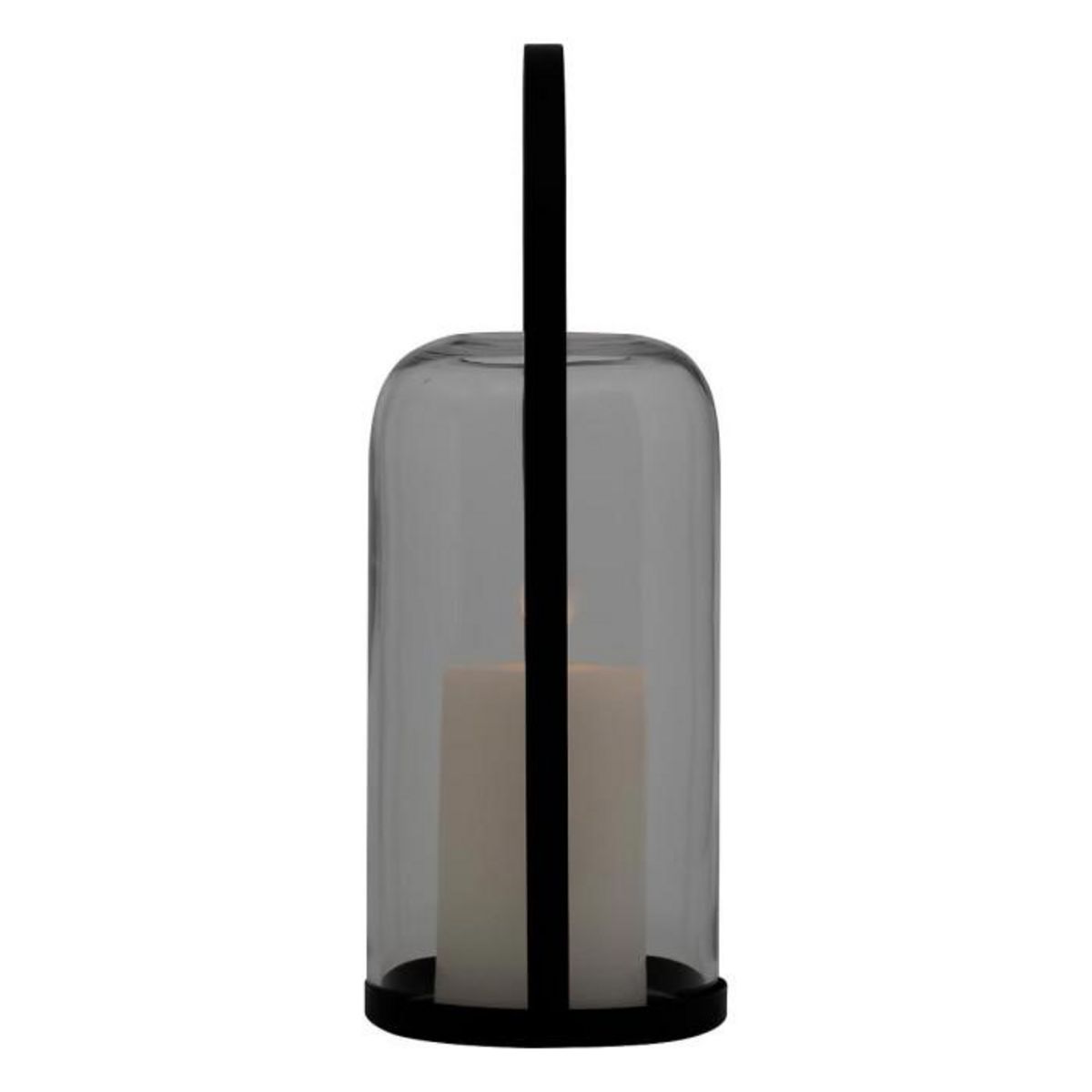 ATMOSPHERA Lanterne LED en Verre  Jako  35cm Noir