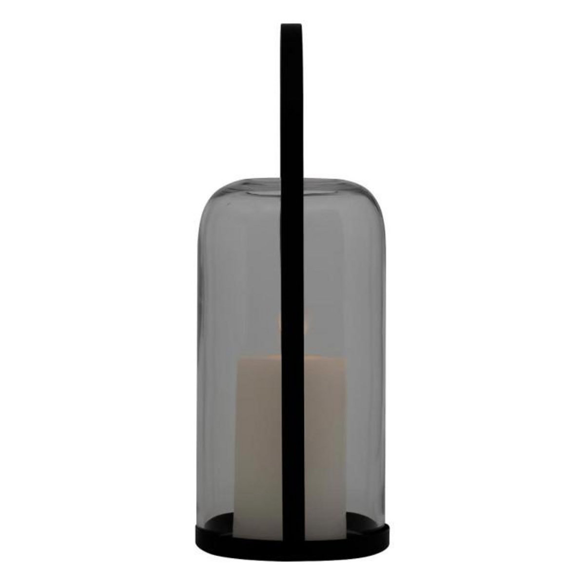 ATMOSPHERA Lanterne LED en Verre  Jako  35cm Noir