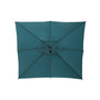 Voir la diapositive 4 : HESPERIDE Parasol déporté carré Manoa Bleu canard - 2,5 x 2,5 m - Hespéride