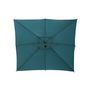 Voir la diapositive 4 : HESPERIDE Parasol déporté carré Manoa Bleu canard - 2,5 x 2,5 m - Hespéride