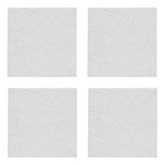 ATMOSPHERA Lot de 4 Panneaux Déco Arche  Feutrine  30x30cm Gris