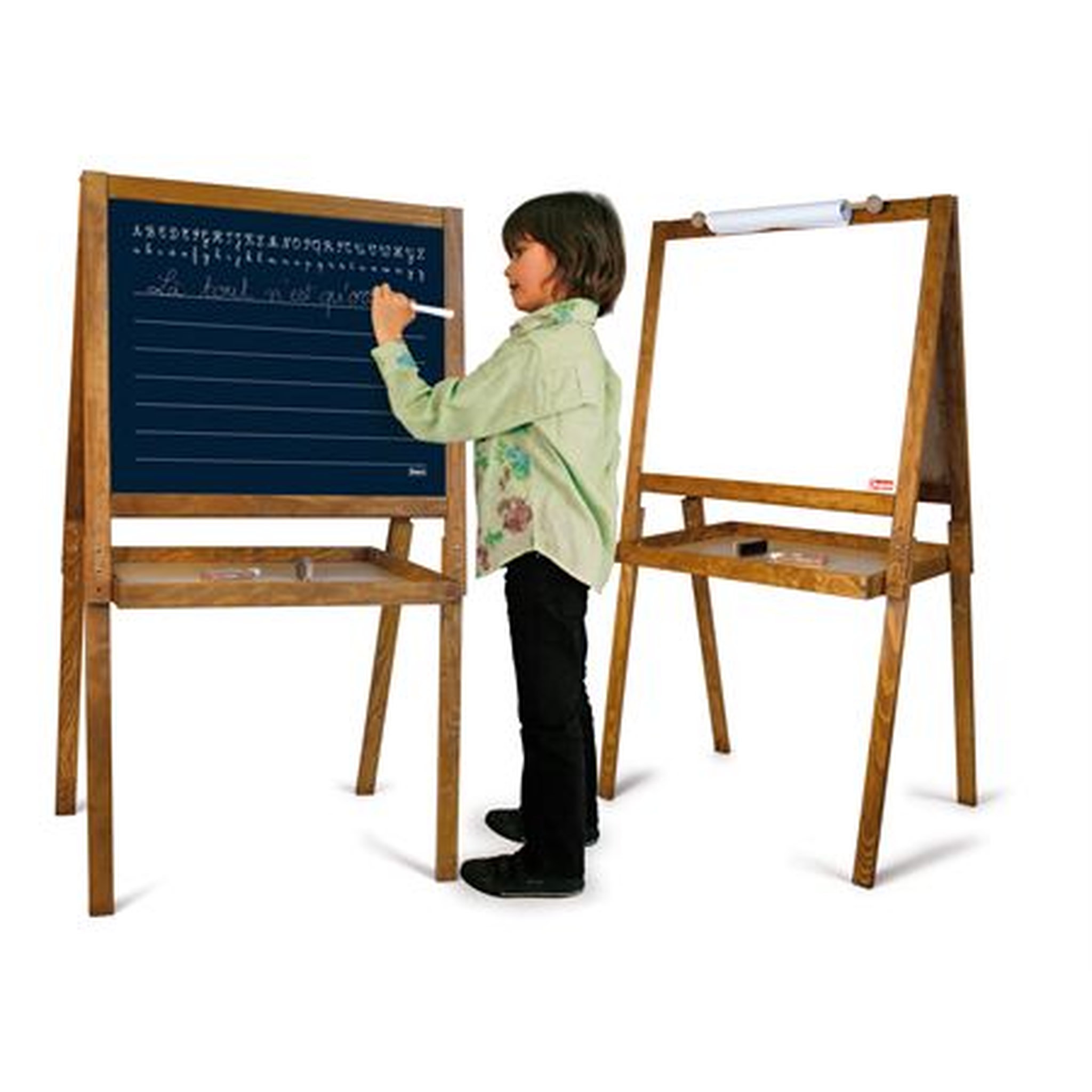 Voir la diapositive 2 : JEUJURA Grand Tableau Dessin Des Ecoliers