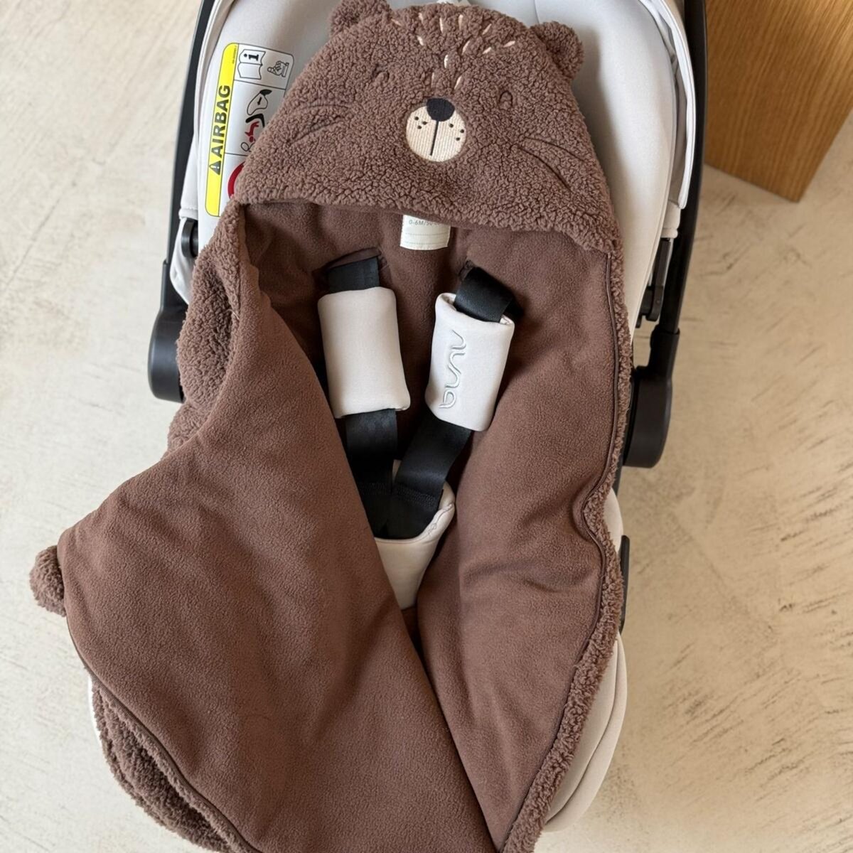 Petit Béguin Nid d'ange en sherpa Cracotte