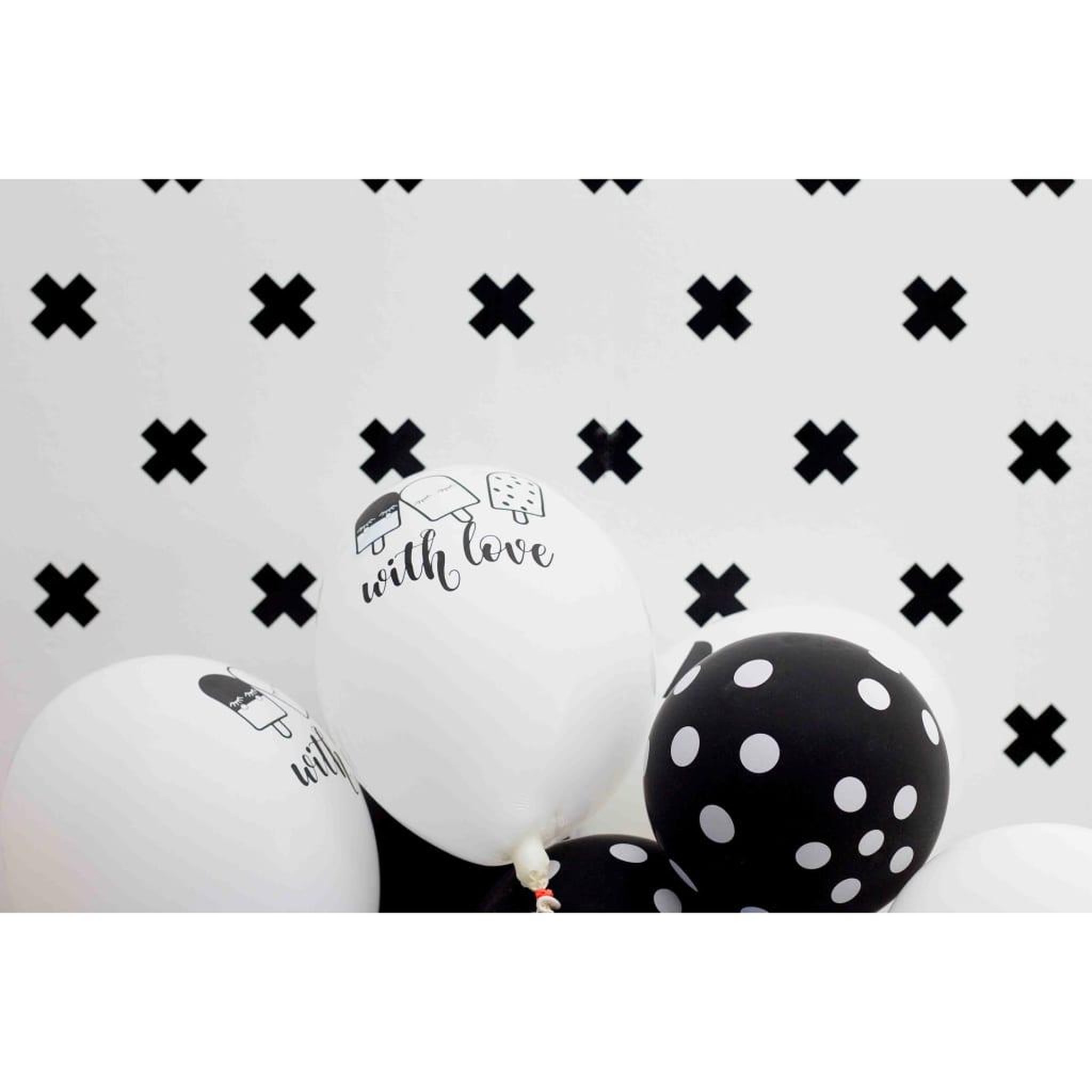Voir la diapositive 2 : Noordwand Noordwand Papier peint Fabulous World Cross blanc et noir