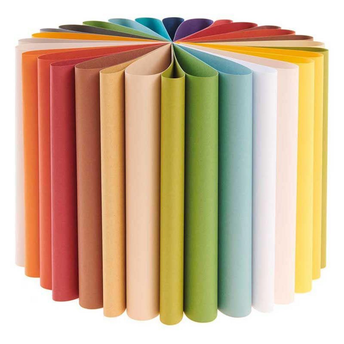 RICO DESIGN 30 feuilles de papier A4 180 g - Couleur terre