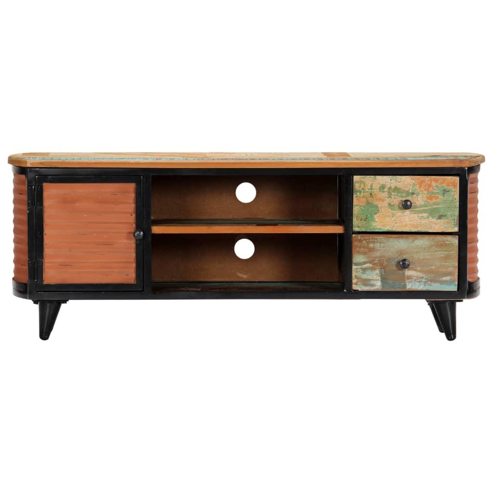 Voir la diapositive 2 : VIDAXL Meuble TV 120x30x45 cm Bois de recuperation massif