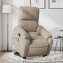 Voir la diapositive 1 : VIDAXL Fauteuil inclinable de massage electrique taupe