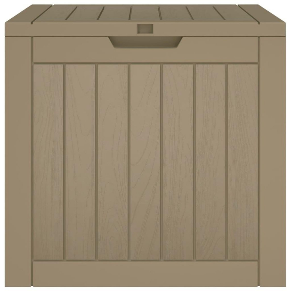 VIDAXL Boîte de stockage de jardin gris 55,5x43x53 cm polypropylene
