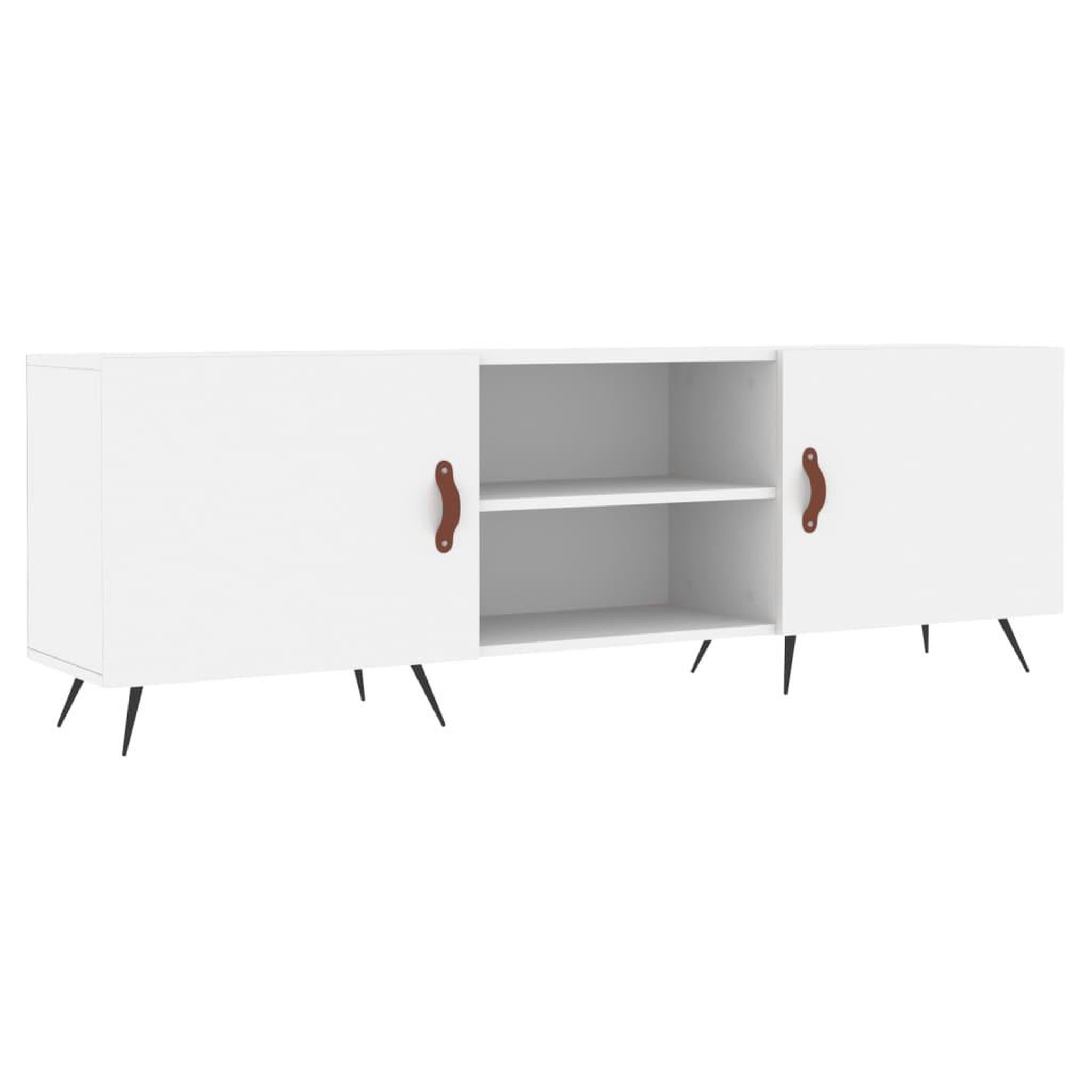 Voir la diapositive 2 : VIDAXL Meuble TV blanc 150x30x50 cm bois d'ingenierie