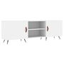 Voir la diapositive 2 : VIDAXL Meuble TV blanc 150x30x50 cm bois d'ingenierie
