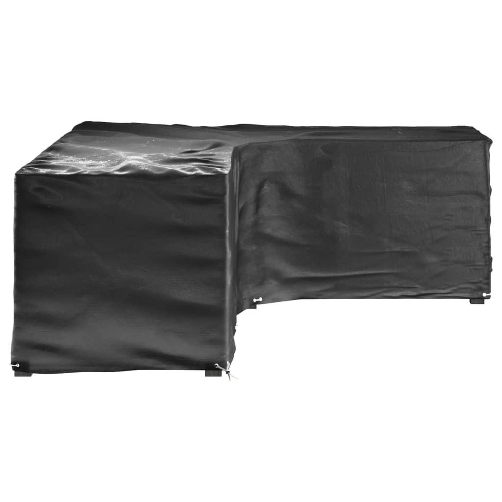 Voir la diapositive 3 : VIDAXL Housses de salon de jardin en forme de L 2 pcs 18 œillets