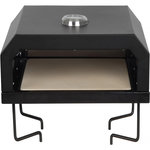 Habitat et Jardin Four à pizza pour barbecue  Pizzello  - 40 x 35 x 28 cm - Noir