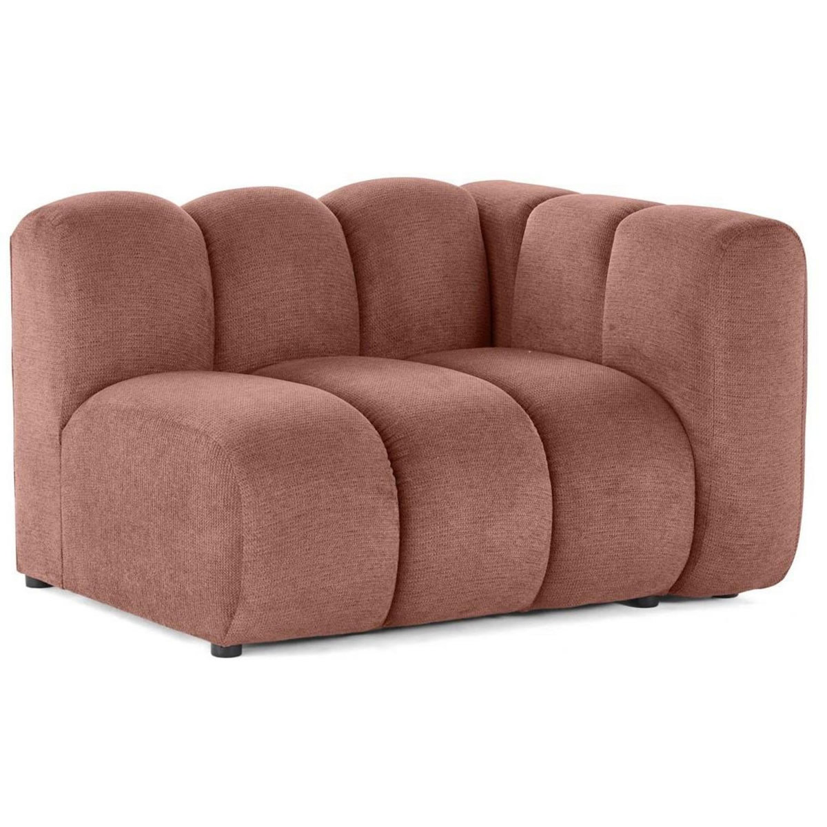 LISA DESIGN Debbie - module d'assise droit en tissu texturé