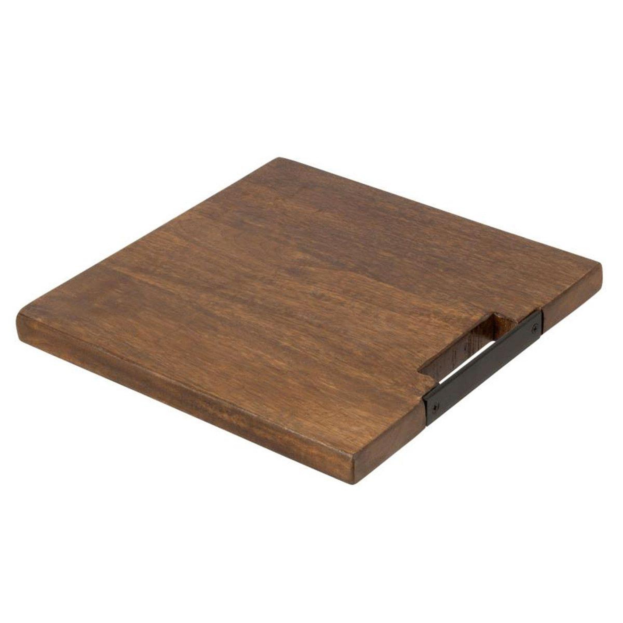Voir la diapositive 1 : J-LINE Planche à découper en bois  longue  35cm marron