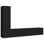Voir la diapositive 2 : VIDAXL Ensemble de meubles TV 4 pcs Noir Bois d'ingenierie
