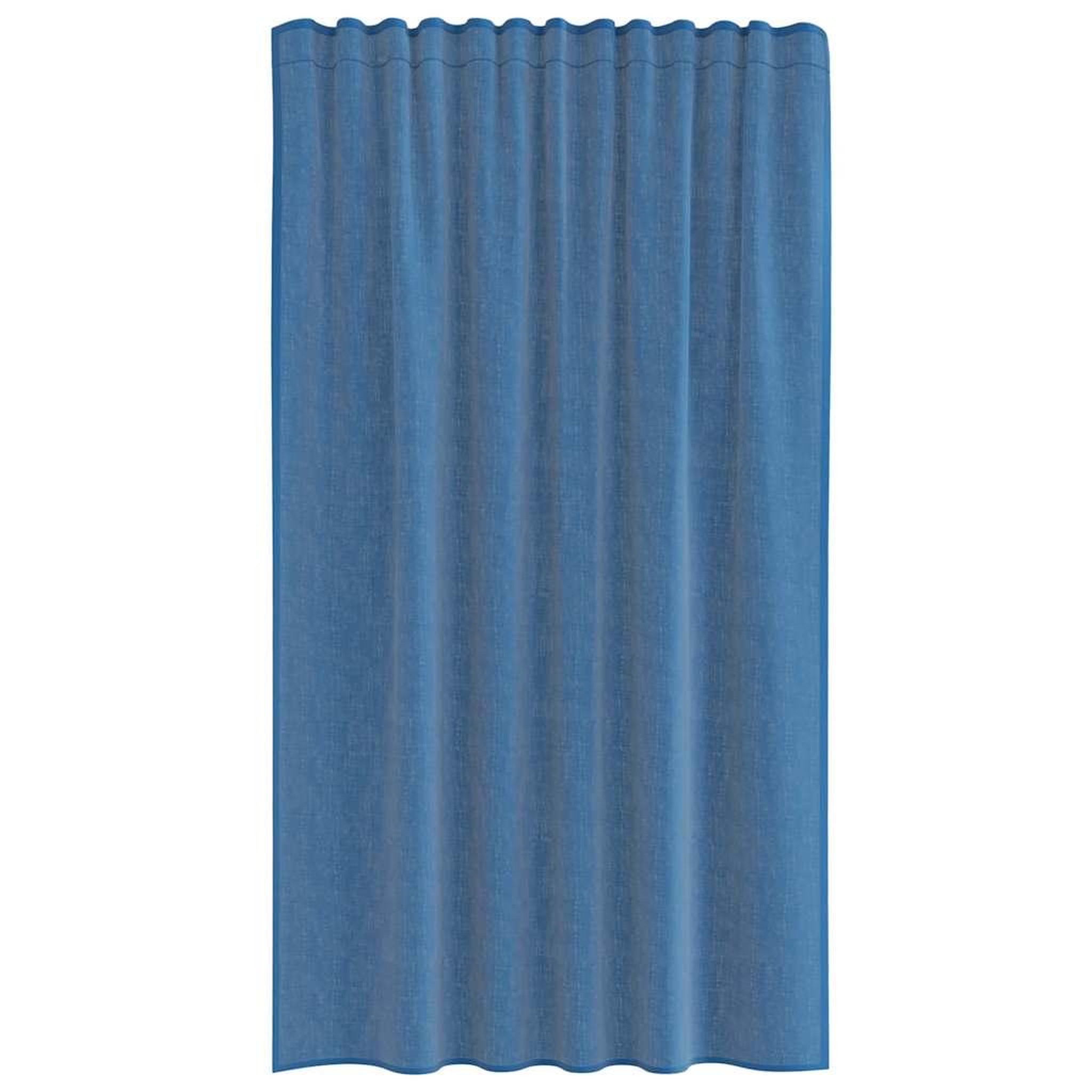Voir la diapositive 4 : VIDAXL Rideaux en voile avec boucles 2 pcs bleu royal 140x175 cm