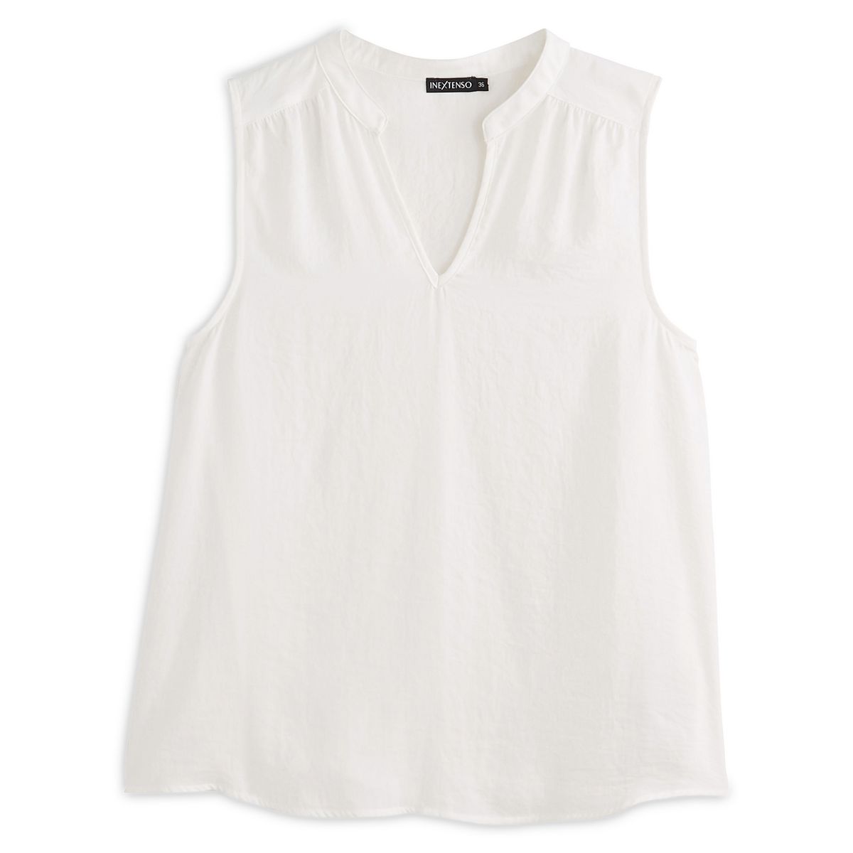 IN EXTENSO Blouse sans manche col v blanc femme