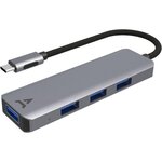 ADEQWAT Hub USB C USB-C / 4 ports USB-A 3.0