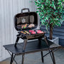 Voir la diapositive 2 : OUTSUNNY Barbecue au charbon de bois BBQ grill portable et pliable avec couvercle dim. 59 x 43 x 39 cm noir