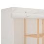 Voir la diapositive 5 : VIDAXL Garde-robe Blanc 173x40x170 cm Tissu