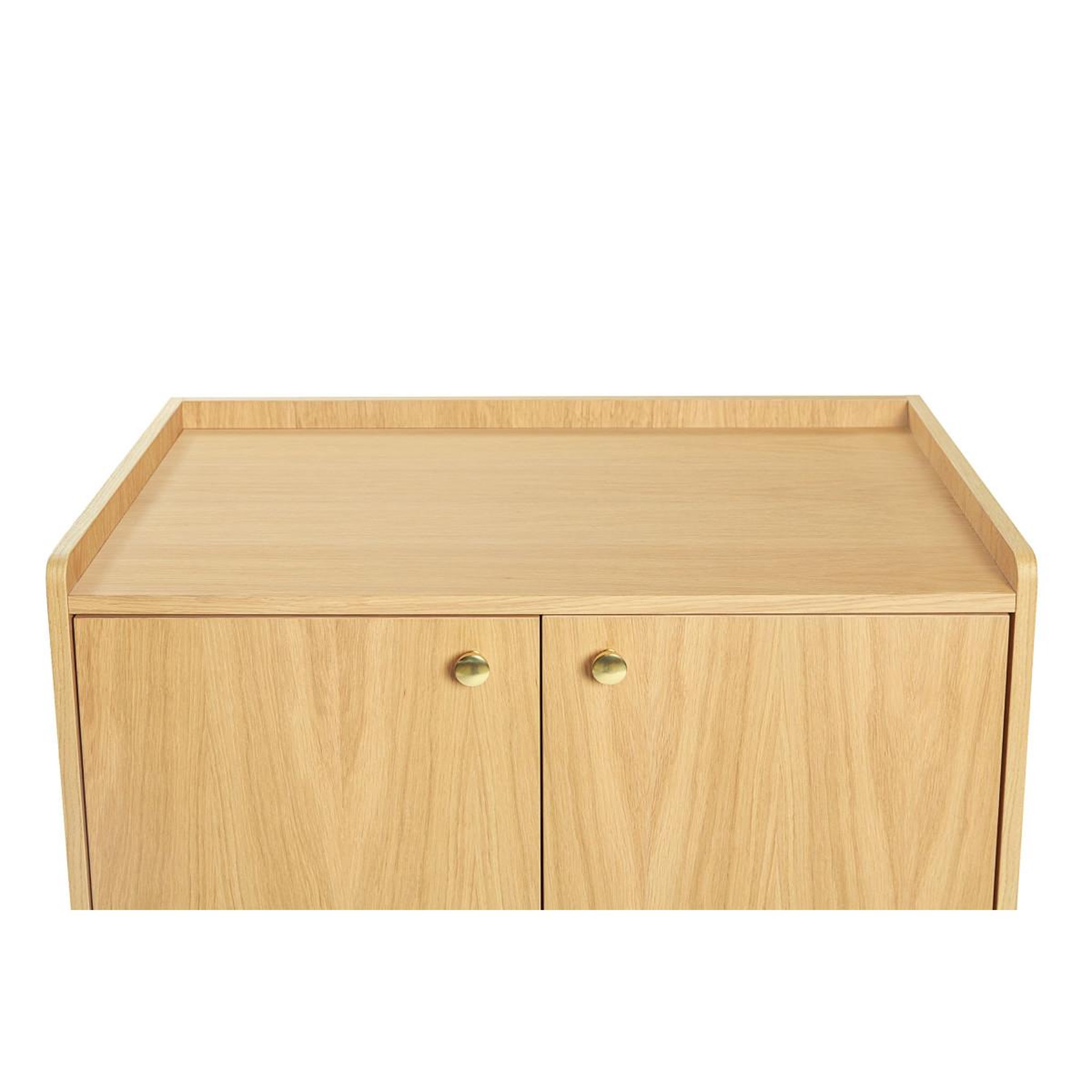 Voir la diapositive 5 : Paris Prix Buffet design 2 portes  nice  75cm chêne