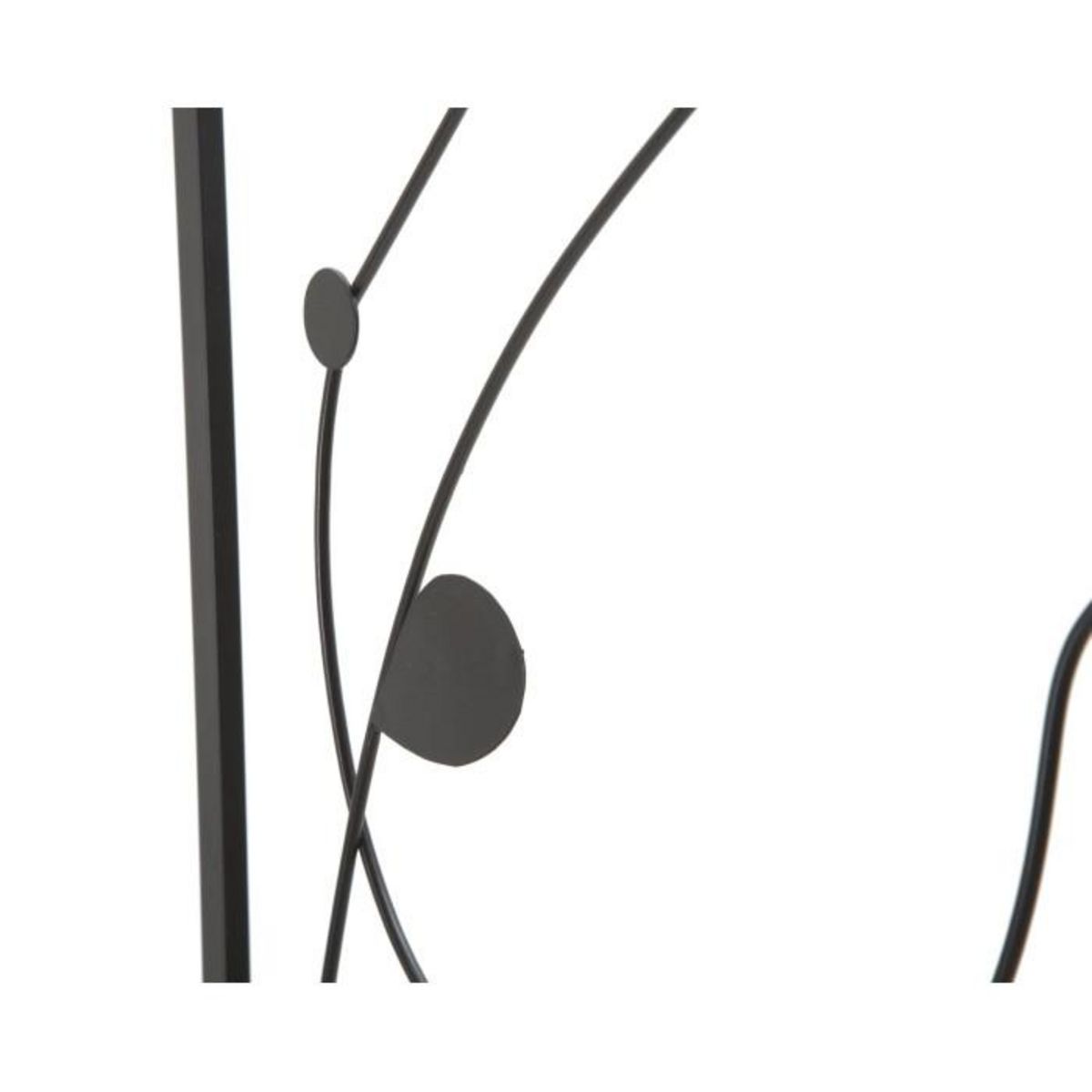 Paris Prix Lot de 2 Décorations Murales en Métal  Body  100cm Noir