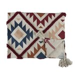 Paris Prix Plaid Tufté Imprimé  Origine  120x150cm Multicolore