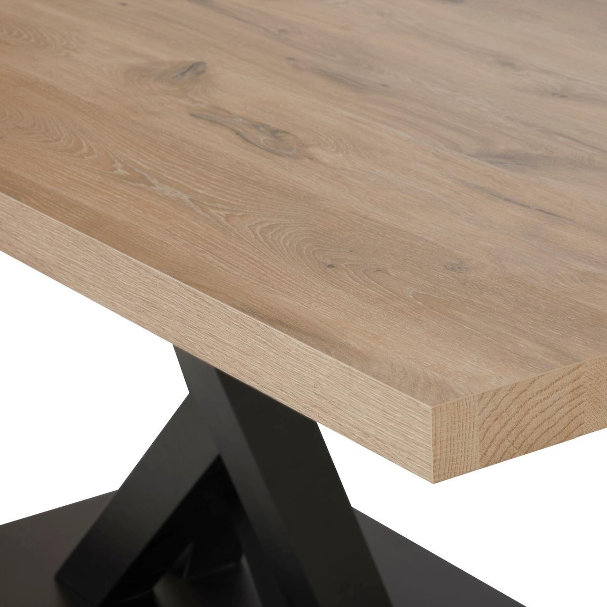 Voir la diapositive 6 : JLC KREATION Table de salle à manger moderne avec pied design 200cm RACHA