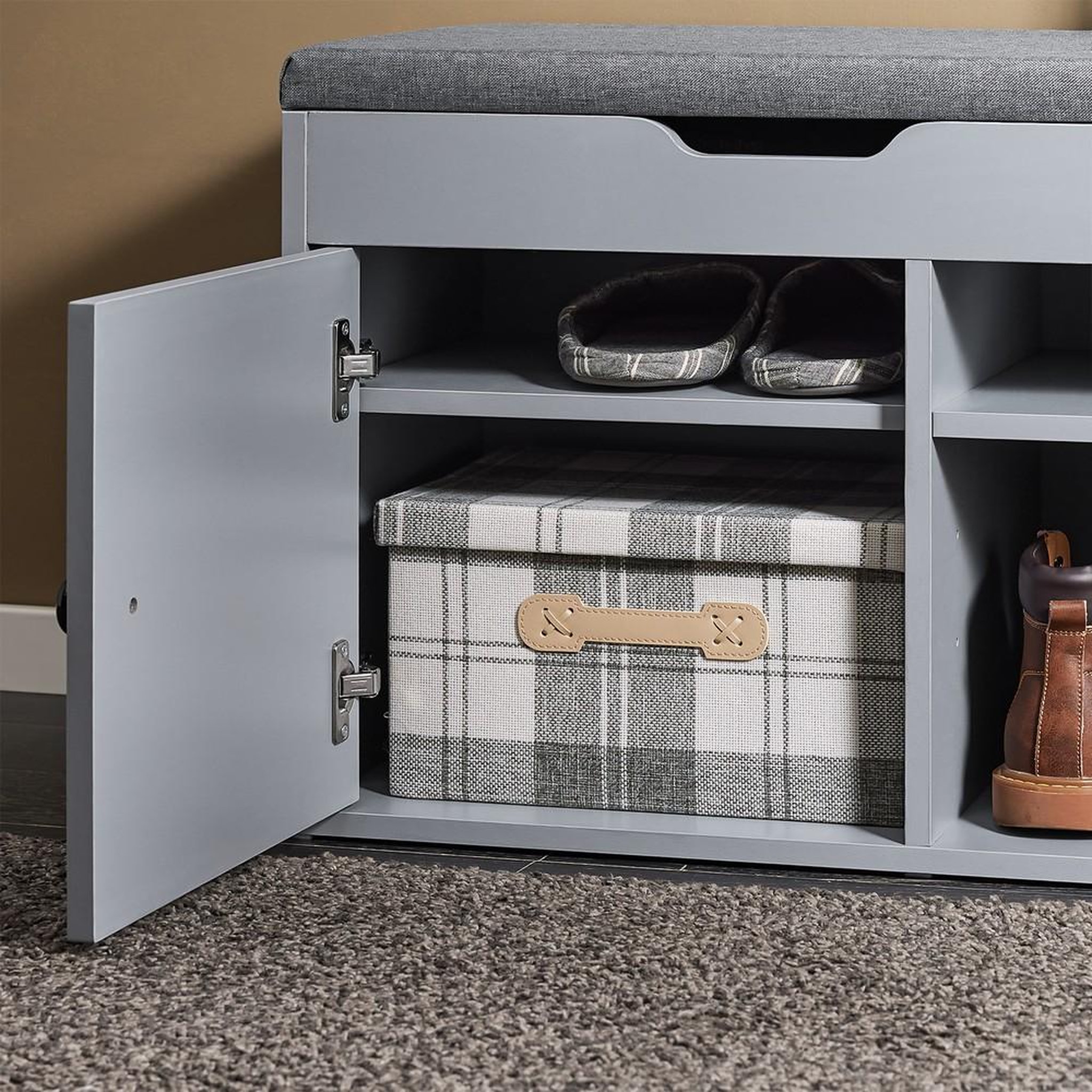Voir la diapositive 6 : SOBUY SoBuy - Banc de rangement à chaussures avec 2 tiroirs - Moderne - FSR96