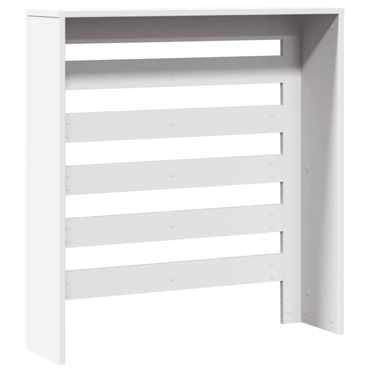 VIDAXL Cache-radiateur blanc 78x20x82 cm bois d'ingenierie