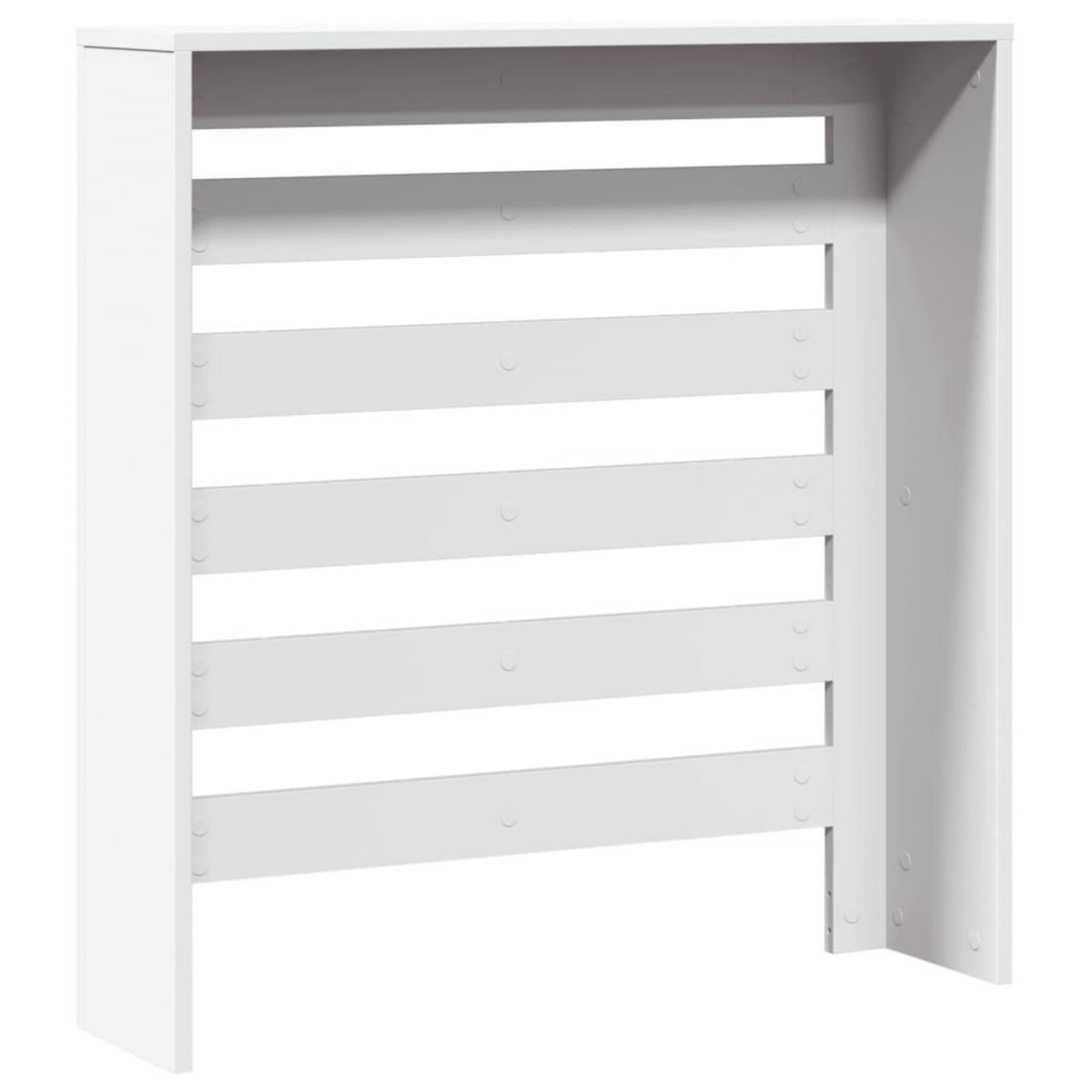 VIDAXL Cache-radiateur blanc 78x20x82 cm bois d'ingenierie