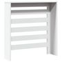 Voir la diapositive 5 : VIDAXL Cache-radiateur blanc 78x20x82 cm bois d'ingenierie