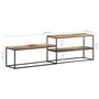 Voir la diapositive 6 : VIDAXL Meuble TV 180x30x50 cm Bois de recuperation massif