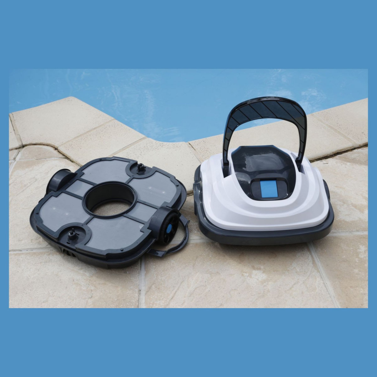 UBBINK Robot aspirateur piscine électrique -  15m² max - ACCU XS