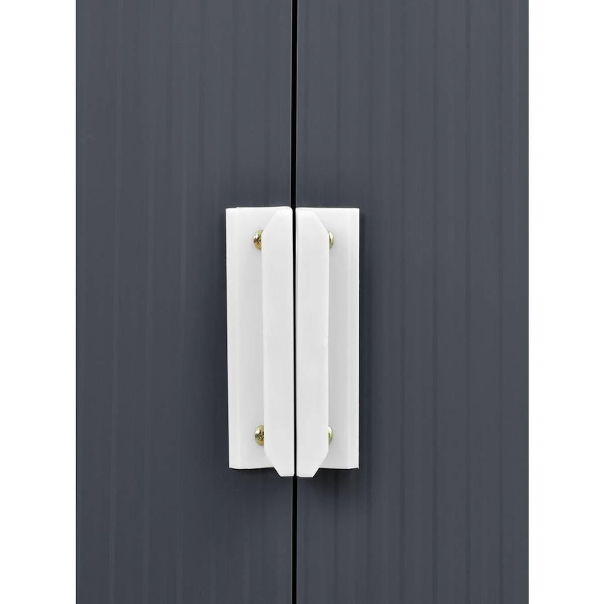 Habitat et Jardin Abri de jardin métal  Vegas  - 7,06 m² - Gris