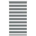 VIDAXL Store zebre gris fonce largeur du tissu 65,9 cm polyester
