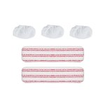 POLTI Lingettes et serpillères 2 Serpilleres + 3 Bonnettes - Vaporetto