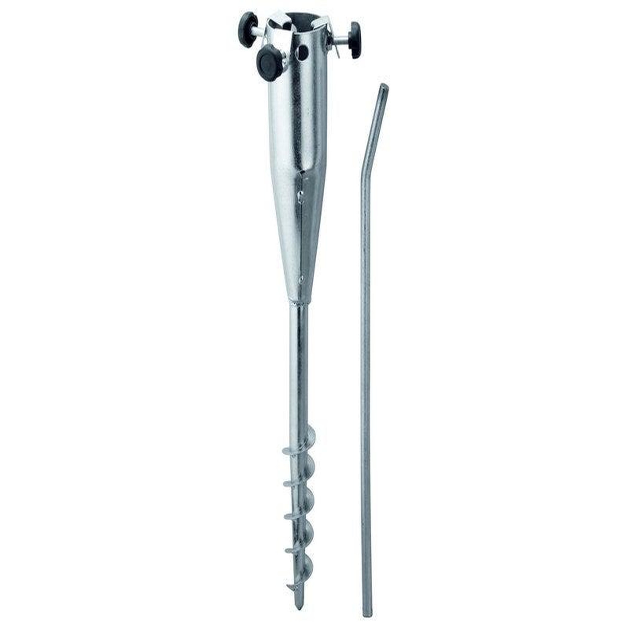Schneider Electric Pied À Planter En Acier D'Ancre De Terre Argent