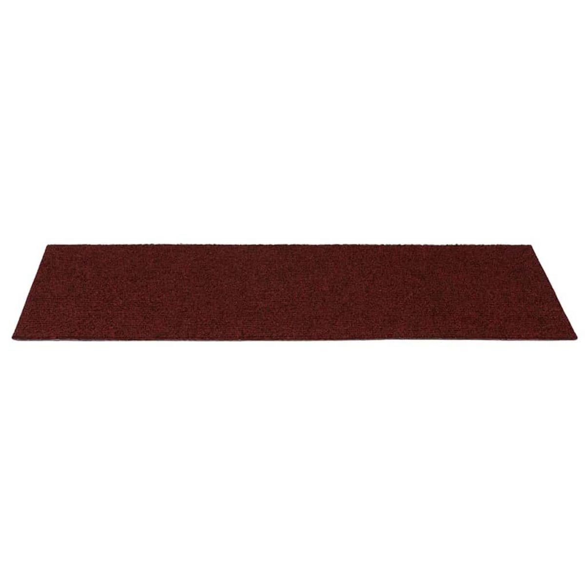 VIDAXL Tapis d'escalier auto-adhesifs 30 pcs rouge 60x25 cm