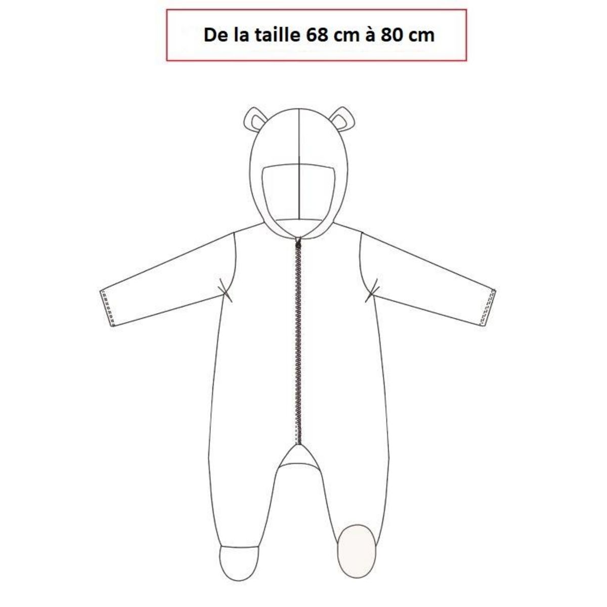 IN EXTENSO Combinaison déguisement licorne bébé fille