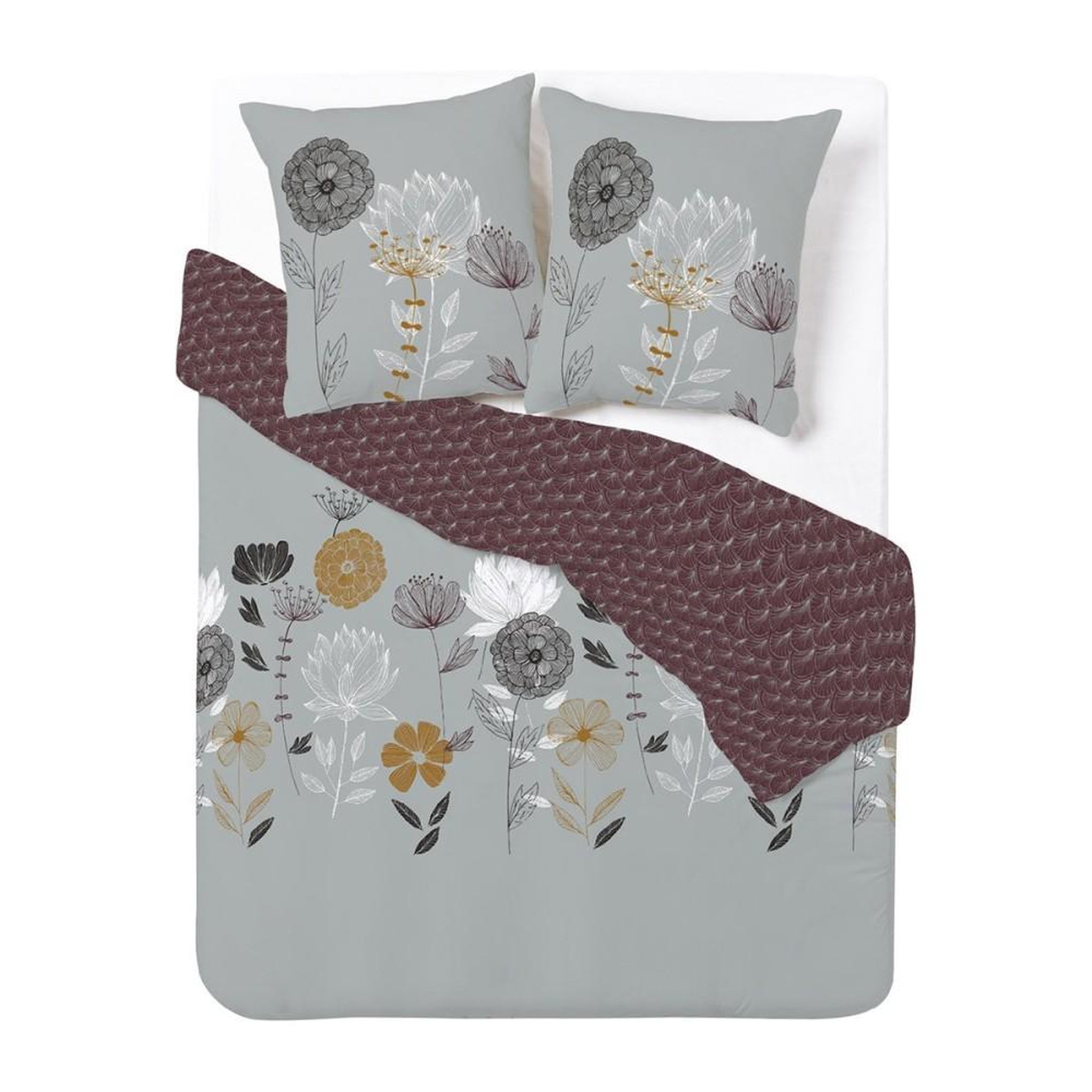 Voir la diapositive 1 : Dourev Housse de couette 240x220 Antigone + 2 taies