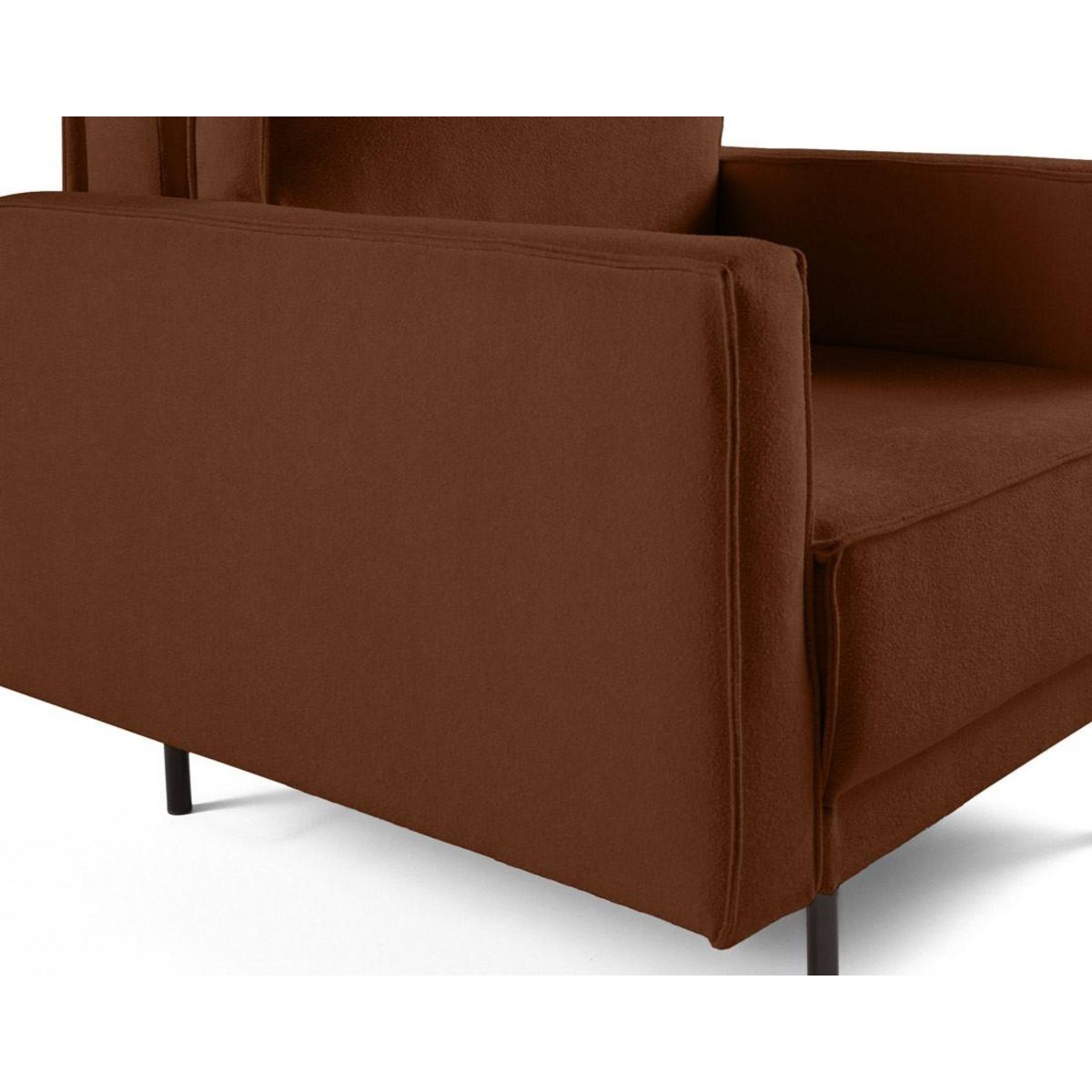 LISA DESIGN Charlie - fauteuil - pieds hauts - en tissu