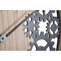 Voir la diapositive 3 : Paris Prix Horloge Murale Engrenage  Grand Hotel  60cm Naturel & Noir