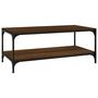 Voir la diapositive 2 : VIDAXL Table basse Chene marron 100x50x40 cm Bois d'ingenierie