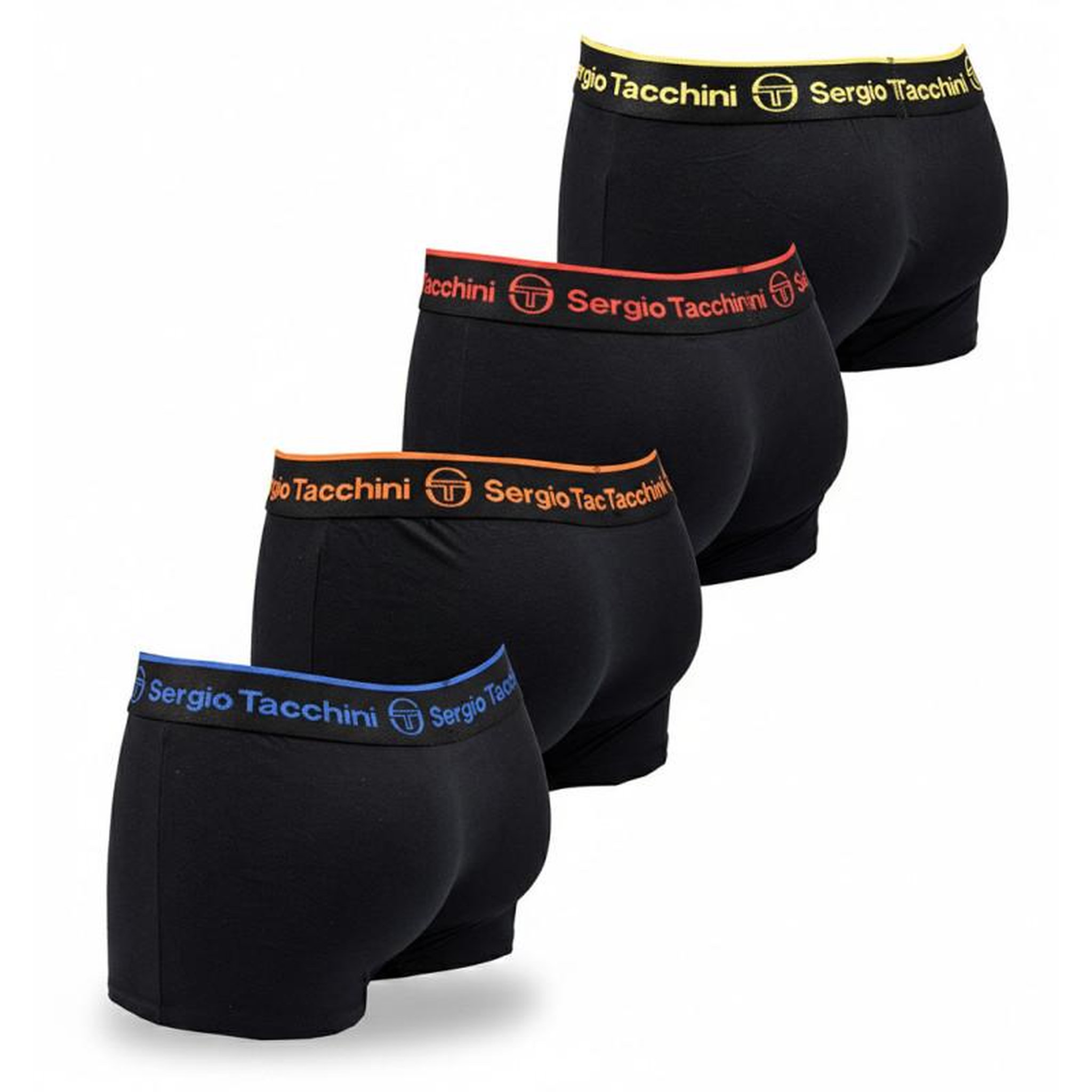 Voir la diapositive 3 : SERGIO TACCHINI Sergio Tacchini Pack de Boxers Homme Lot de 4