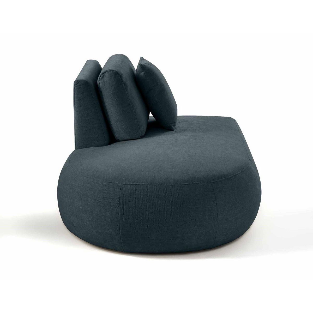 LISA DESIGN Santorini - module d'assise gauche - en tissu texturé