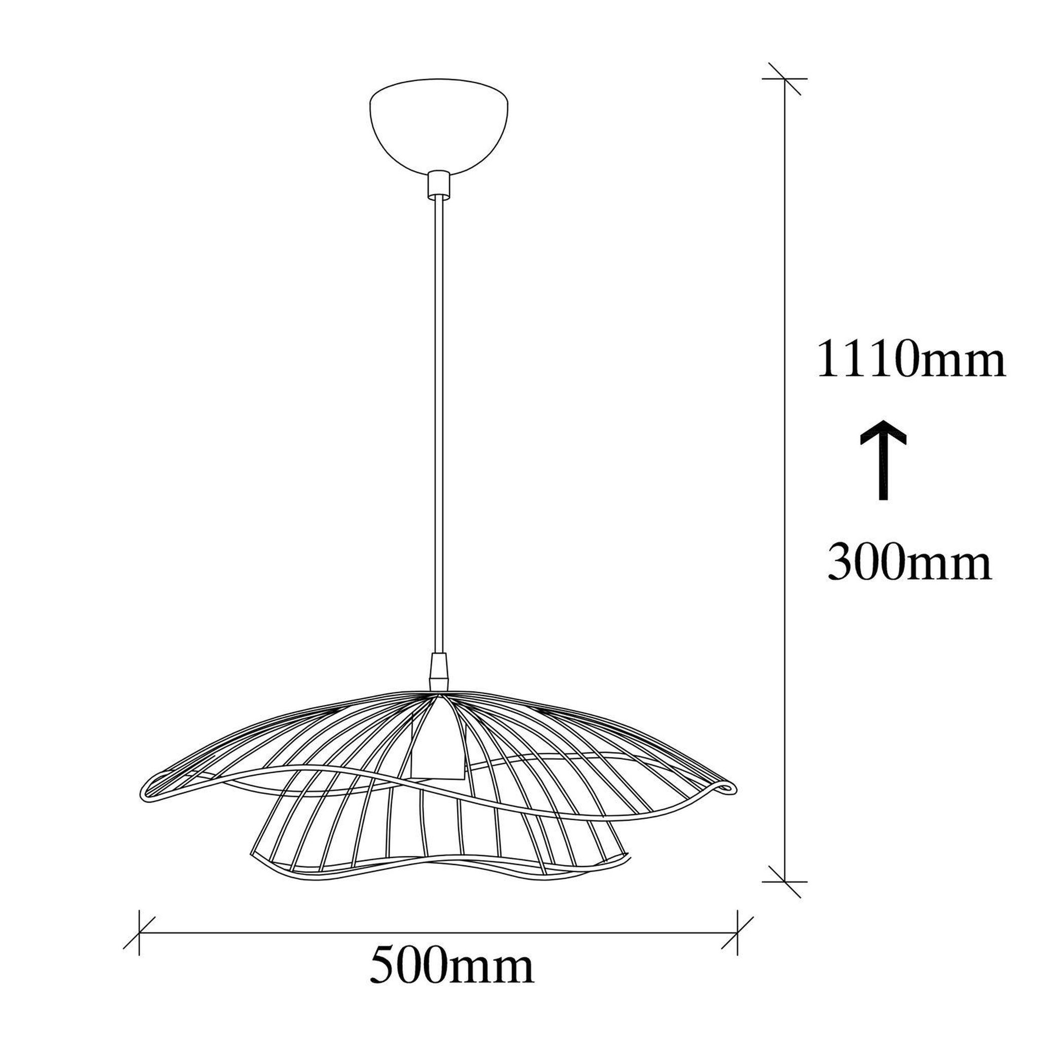 Voir la diapositive 3 : TOILINUX Suspension d'intérieur design double alvéoles - Diam. 50 cm - Noir