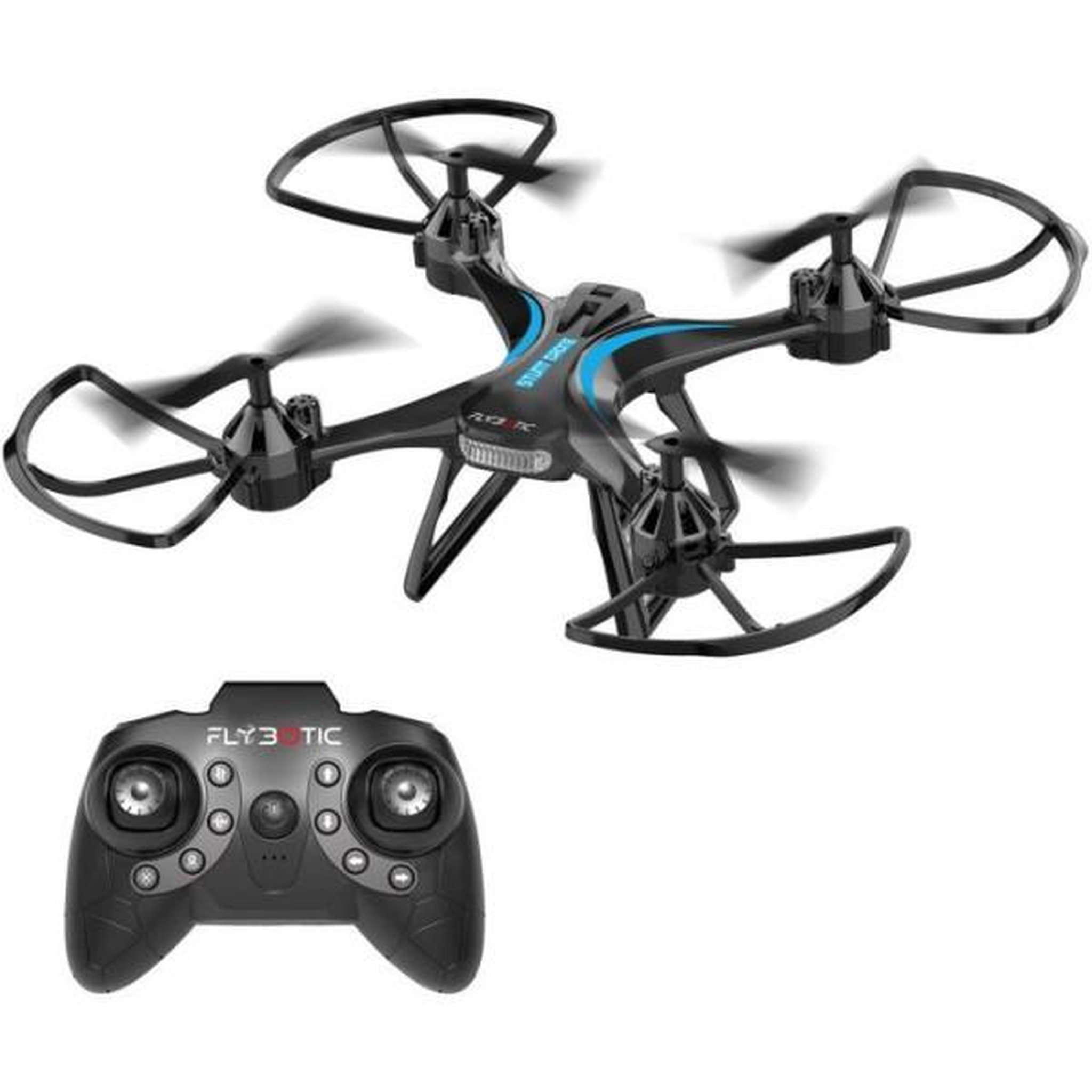 SILVERLIT Drone - flybotic - stunt drone - 2,4 ghz - vol stationnaire - 360° flip - 2 batteries incluses - des 14 ans
