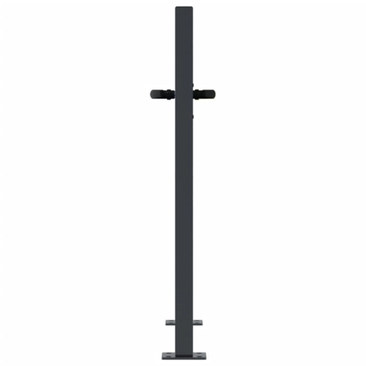 VIDAXL Portail de jardin anthracite 105x105cm acier conception d'arbre